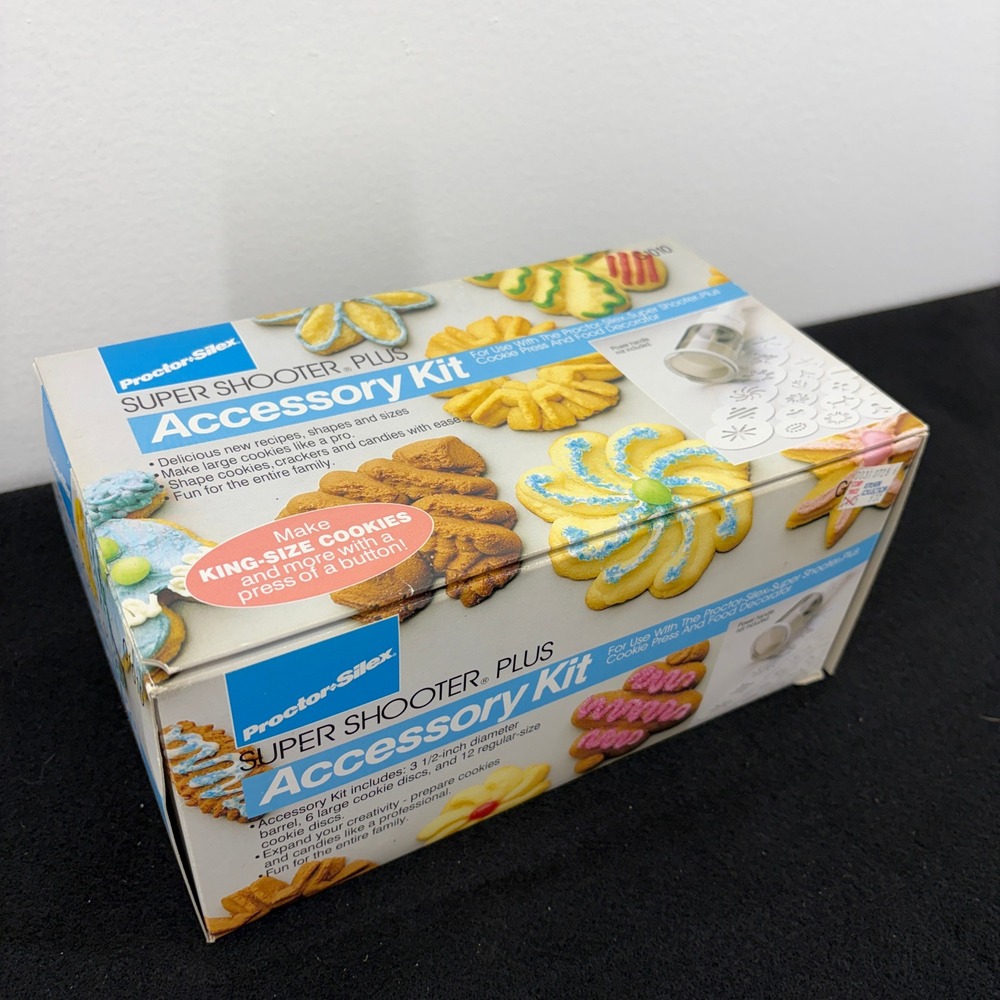 Proctor‎ Silex Super Shooter Plus Accessory Kit King Size Cookies Press G1010